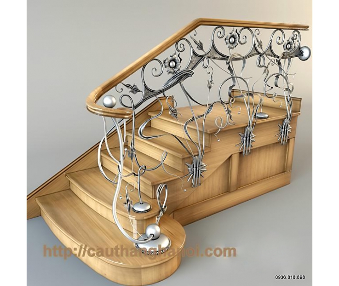 Cầu thang sắt mỹ thuật MD05